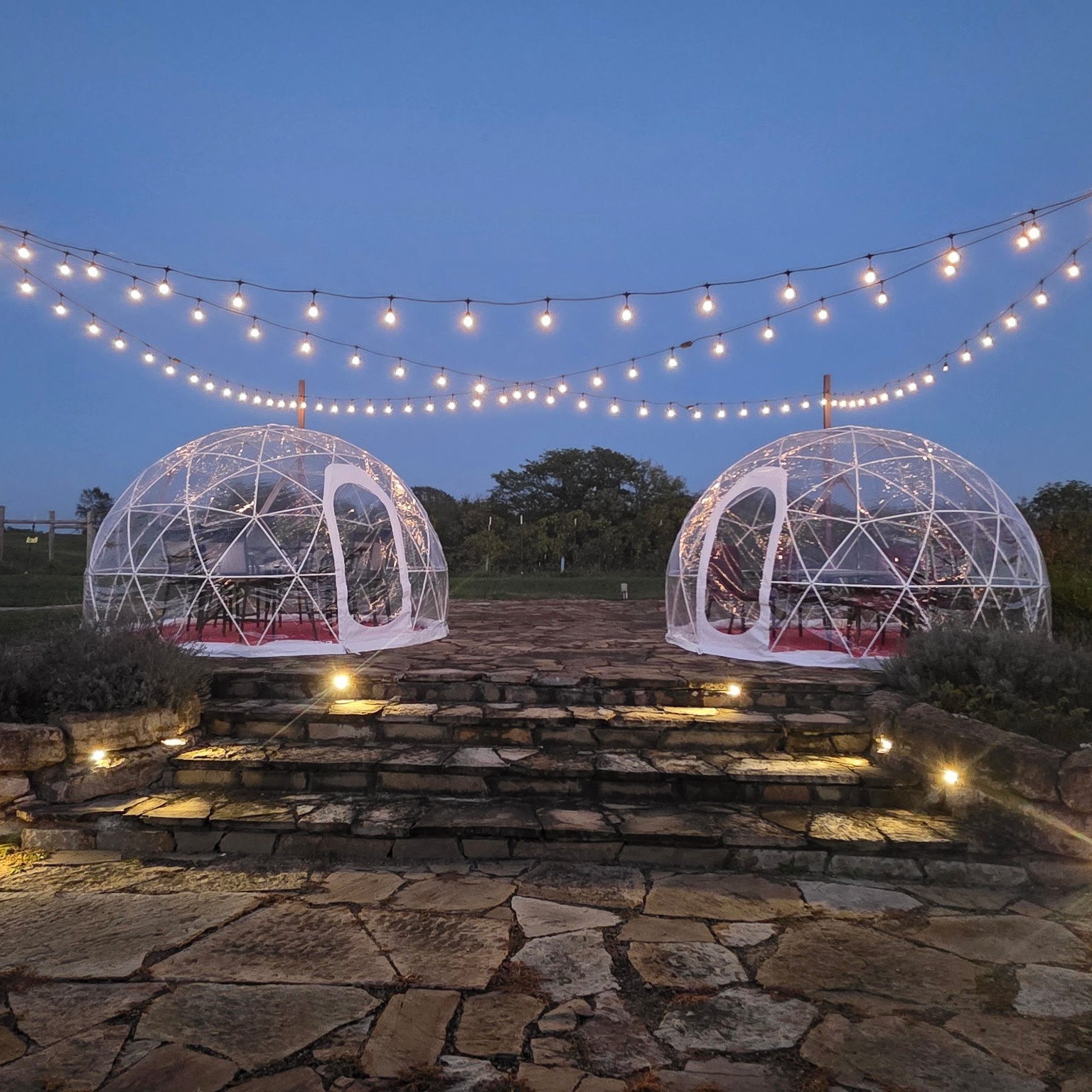 Seasonal igloo experience at Fence Stile