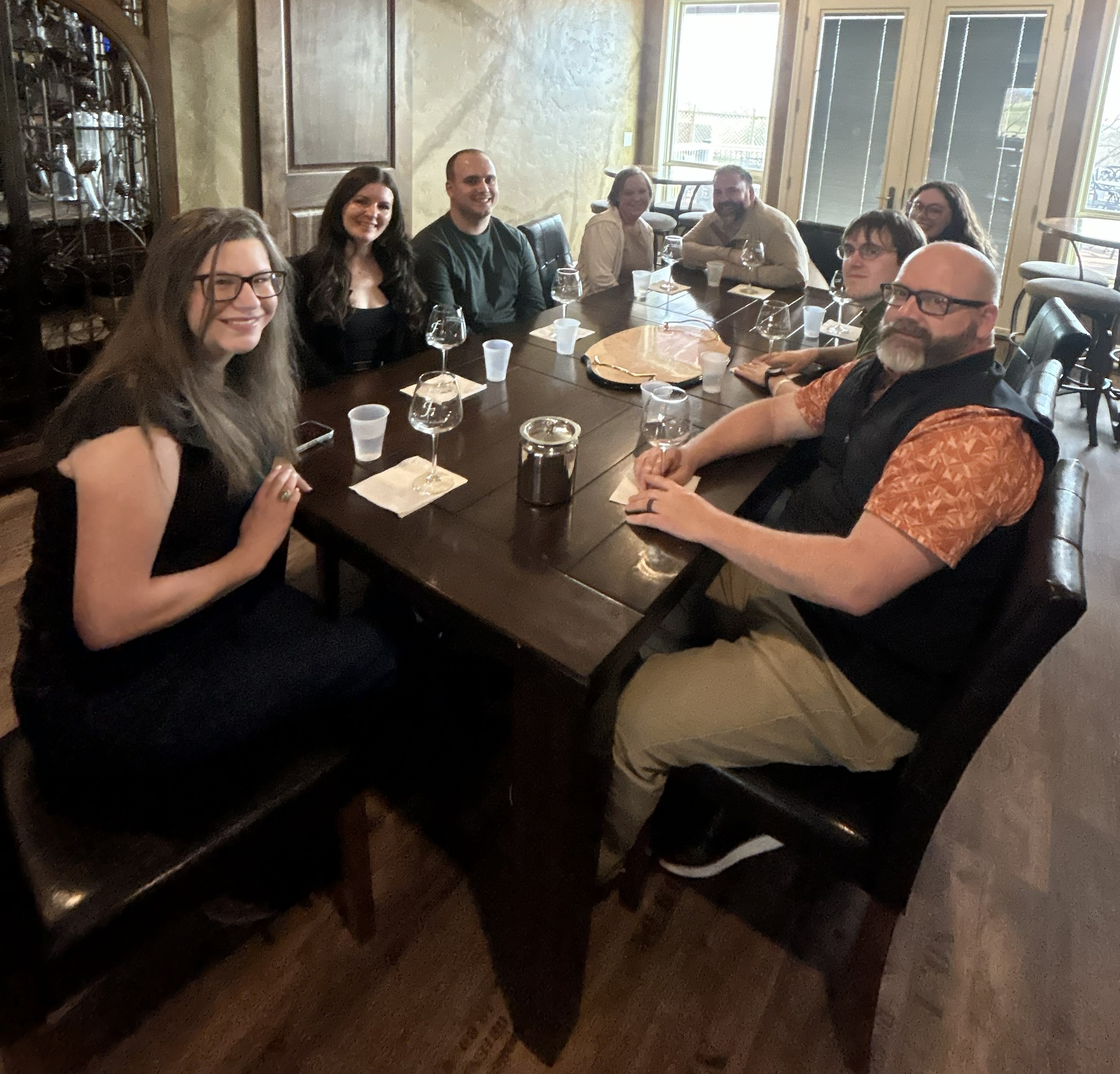 Guests gathered for a private event at Fence Stile