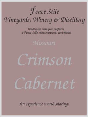 Crimson Cabernet wine label