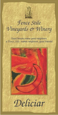 Deliciar ’14 wine label