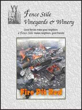 FirePit Red wine label