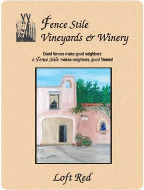 Loft Red wine label