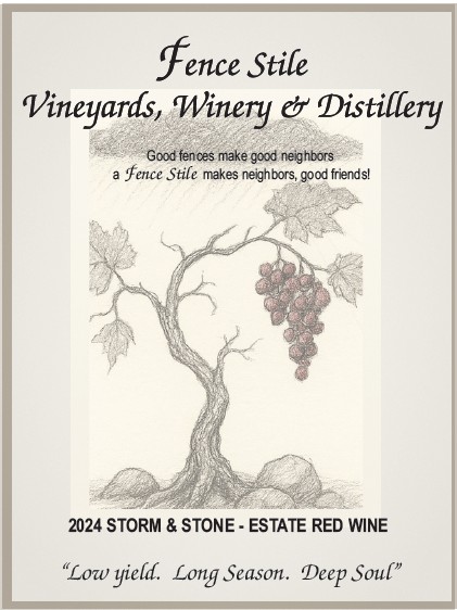 Storm & Stone 2024 Estate Red Wine label